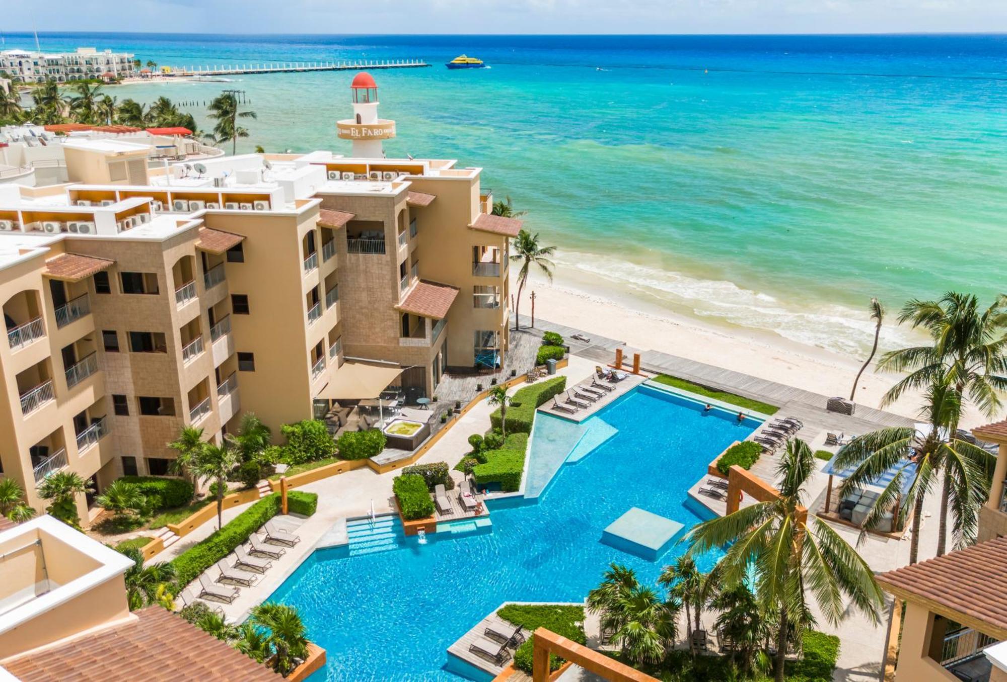 Beachfront 1 Bedroom Condo - El Faro, Surf 407 Playa del Carmen Eksteriør bilde